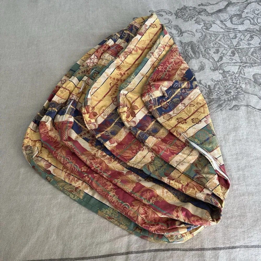 Handmade Set of 3 Cushion Covers 20x20x2 Oriental Brocade - 2 Pristine, 1 AS-IS